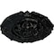 Ekena Millwork Southampton Ceiling Medallion, Hand-Painted Black Pearl, 16 1/2"OD x 2 3/8"P CM16SOBPS - alternate 4